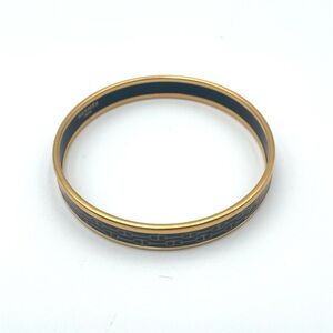 Hermes Enamel Narrow Printed Chain D Ancre Bracelet